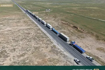 Syria Receives First Land Transit Convoy from Turkey to Iraq